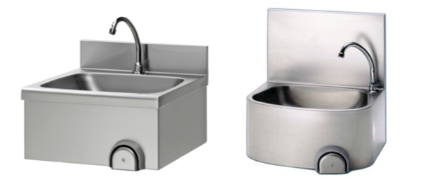 Wall stainless steel hand-wash basins